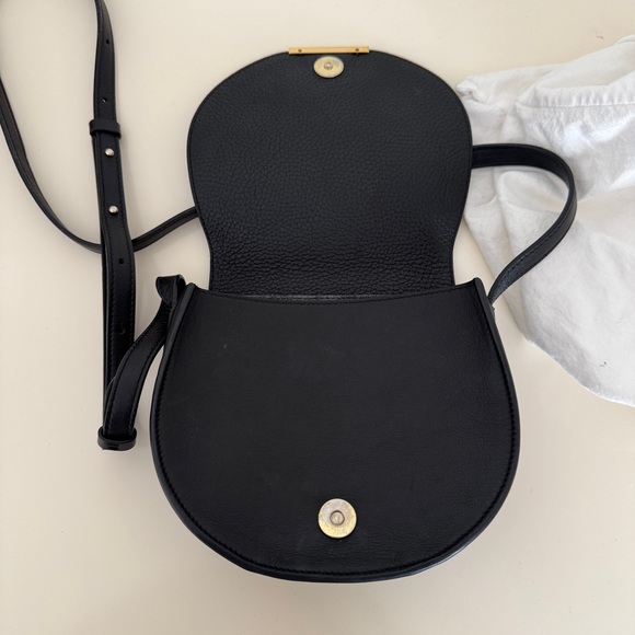 CUYANA Mini Saddle Bag Black Crossbody Leather - Picture 6 of 12
